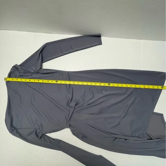 NWT Topshop Asymmetrical Crepe Sheath Dress Long Sleeves Lavender Purple Sz 4 - Picture 13 of 16